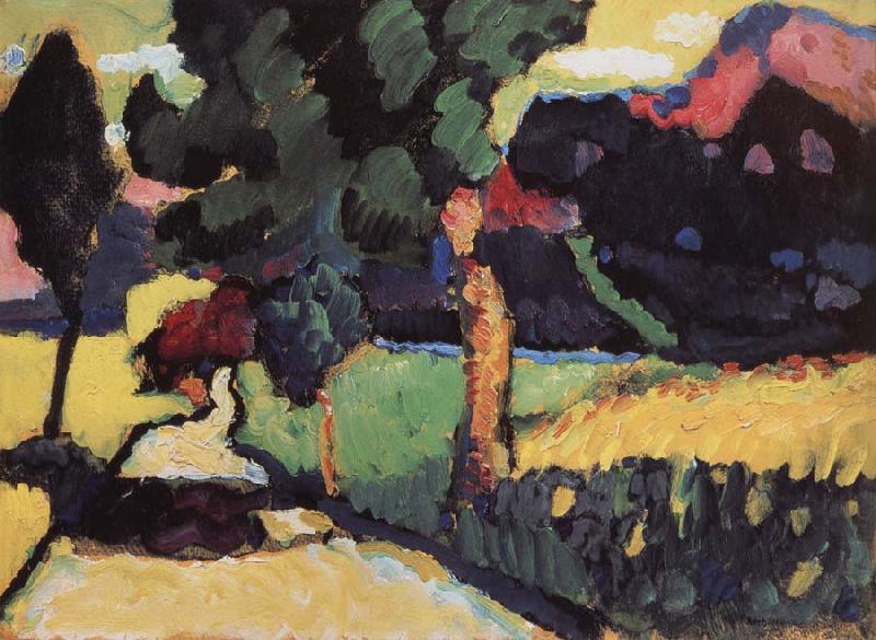 Wassily Kandinsky Nyari tajkep France oil painting art